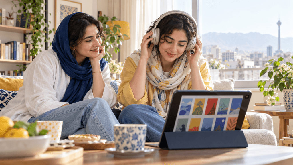 هدیه دادن اشتراک کتاب صوتی به دوست و شروع استفاده از آن در تبلت